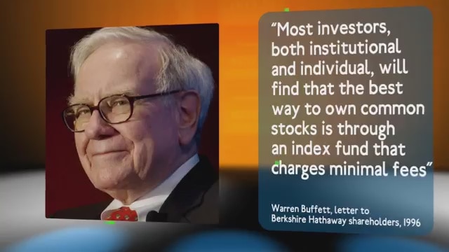 warren buffett recommends low-cost index funds