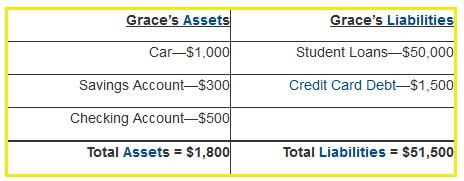 Grace assets and liabilities